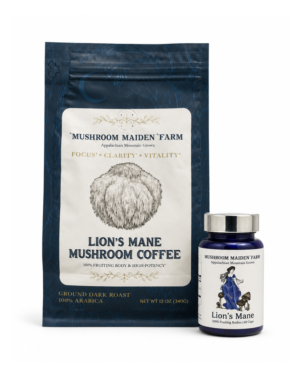 Morning Stack bundle: Lion's Mane mushroom coffee and capsules