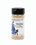 Lion's Mane infused wild hickory smoked finishing salt jar